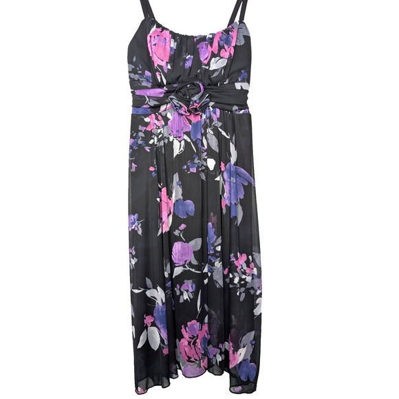 VTG Y2K Babydoll Dark Fairy Whimsigoth Rosette Square Neck Bustier Dress 8 - Picture 6 of 14